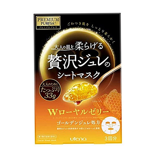 PREMIUM PURESA Golden Jelly Mask W Royal 3Sheet / ម៉ាសបិទមុខ